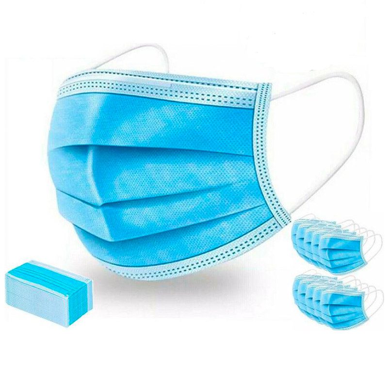 Mascarilla Desechable de 3 Pliegues