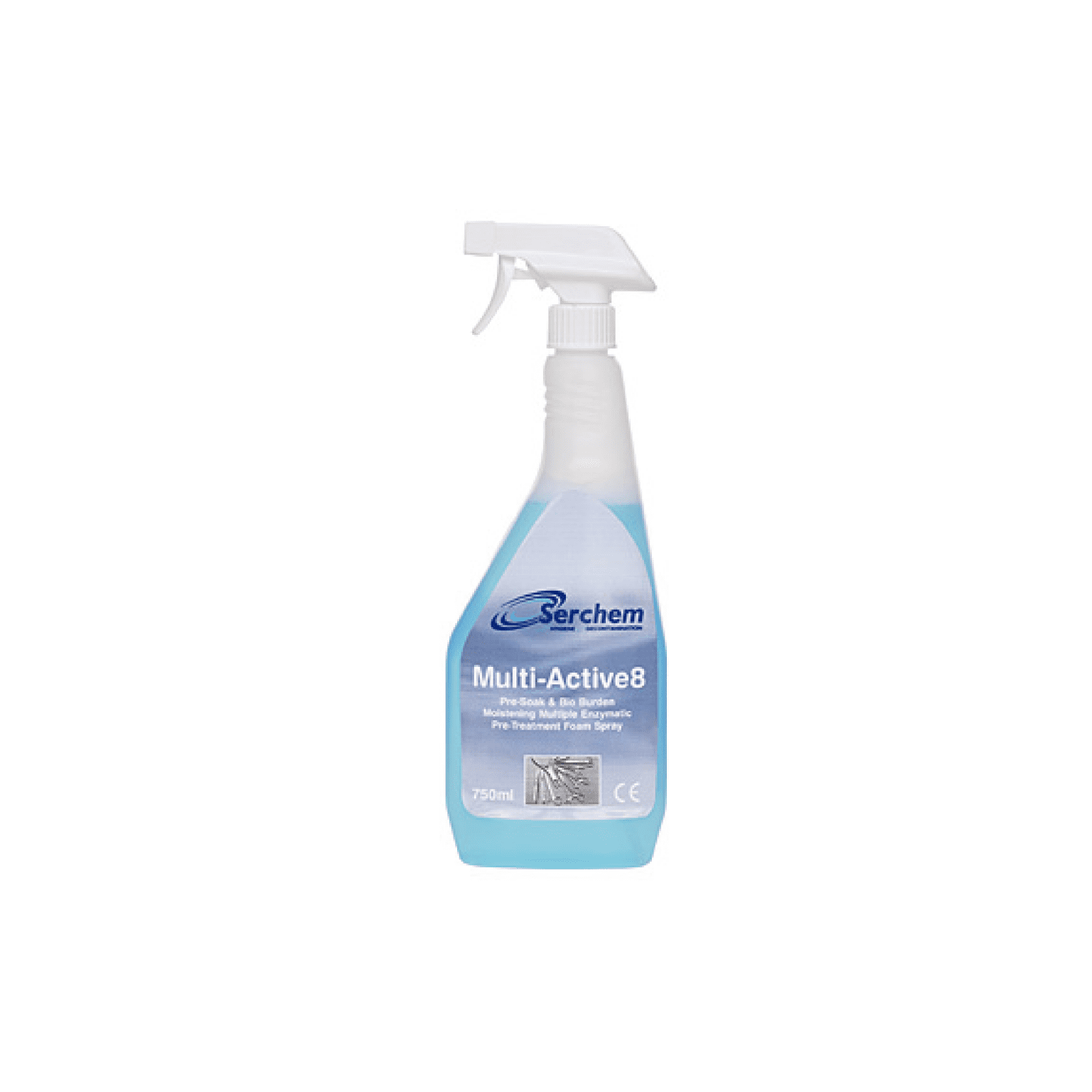 Espuma de pretratamiento enzimático en spray Serchem